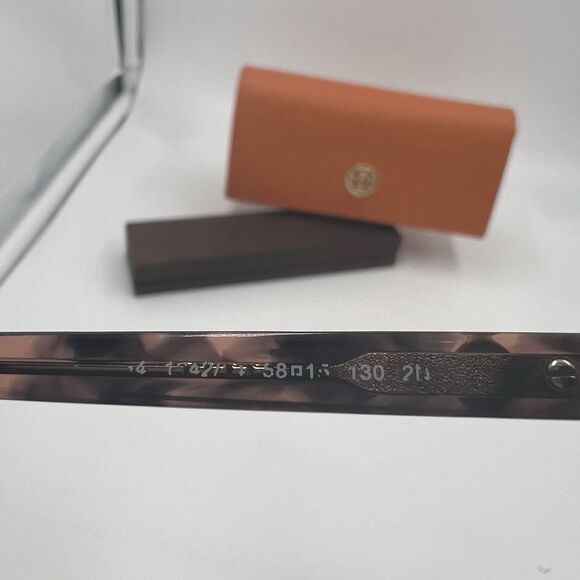 Tory Burch Sunglasses Tortoise Shell Frame Exaggerated Cat Eye Rose Brown Lens main image 4